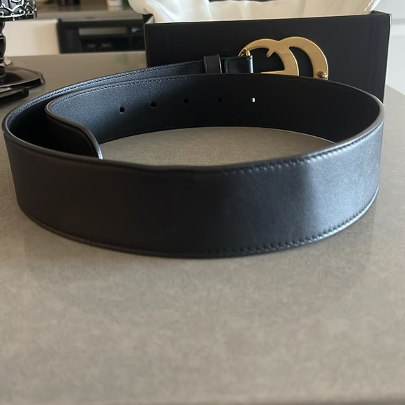 Gucci Authentic GG MARMONT WIDE BELT (75/30) - Picture 4 of 8